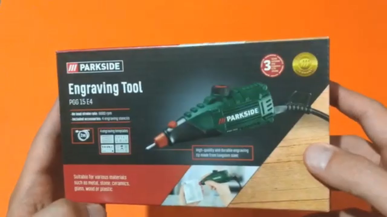 Reviewing Engraving Parkside Tool YouTube - Unboxing and