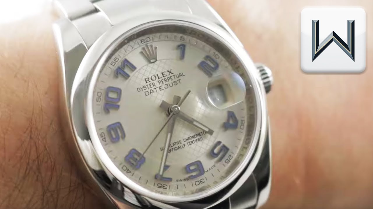 rolex datejust number dial