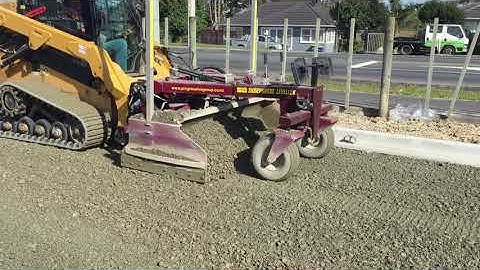 SharpGrade laser grader Cat 257D 3D Total Station