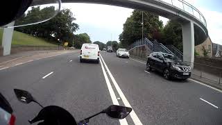 IDIOT DRIVER NEARLY HITS ME. DURHAM