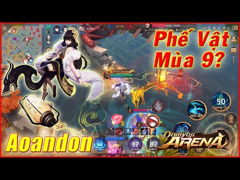 🌸Onmyoji Arena: Aoandon Trùm Mid 1 Thời - Còn Mạnh Hay Yếu? - Bảng Ngọc và Trang Bị Mùa Mới