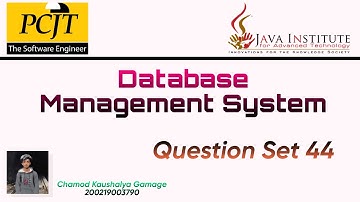 DDL Query | DBMS Question Set 44