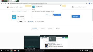 How to add MozBar Extension on Chrome