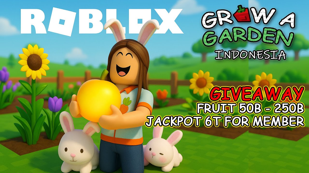 GIVEAWAY FRUIT 1.7T BUAT MEMBER YOUTUBE GROW A GARDEN ROBLOX INDONESIA 