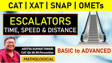 Escalators based Problems || Time Speed Distance | Arithmetic | Quantitative Aptitude | CAT 2024