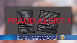 U.S. Army Warns Public To Ignore Fake Military Draft Notices Via Text Message