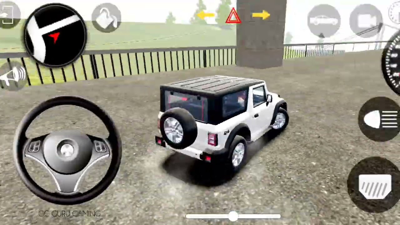 Mahindra Red Colour thar game video 2025 new indian car simulator game car game video 2025