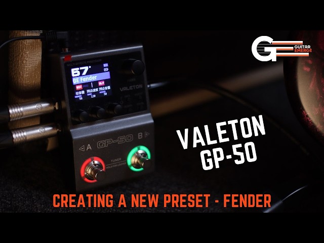 Valeton GP50 (Creating a new preset - Fender) - YouTube