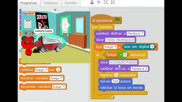 detector llama Mblock y arduino