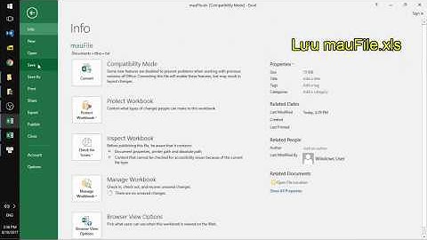 Nhập dữ liệu từ file excel có sẵn
