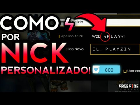 COMO CRIAR SEU NICK PERSONALIZADO NO FREE FIRE!! RAIOZINHO! 