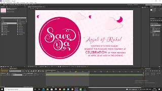 Save the Date | After effect Tutorial | wedding inv. card