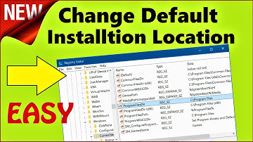 Change Default Install Location Windows 10 (English)