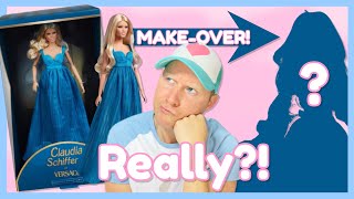 Barbie Claudia Schiffer X Versace doll MakeOver!  (Review, Unboxing & Restyle)