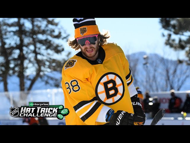 Man of style David Pastrnak wears pink sunglasses, scores hat trick, dances  to 'Barbie Girl' at Lake Tahoe Outdoor Game