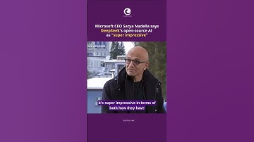 Microsoft CEO Satya Nadella praises Deepseek #artificialintelligence
