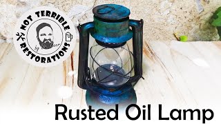 CARING Restoration of a rusted Mewa Oil Lamp