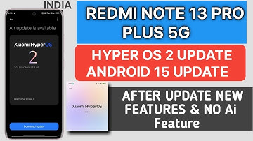 Redmi Note 13 Pro Plus 5G Hyper Os 2 Android 15 Official Update Release| Top Features After Update |