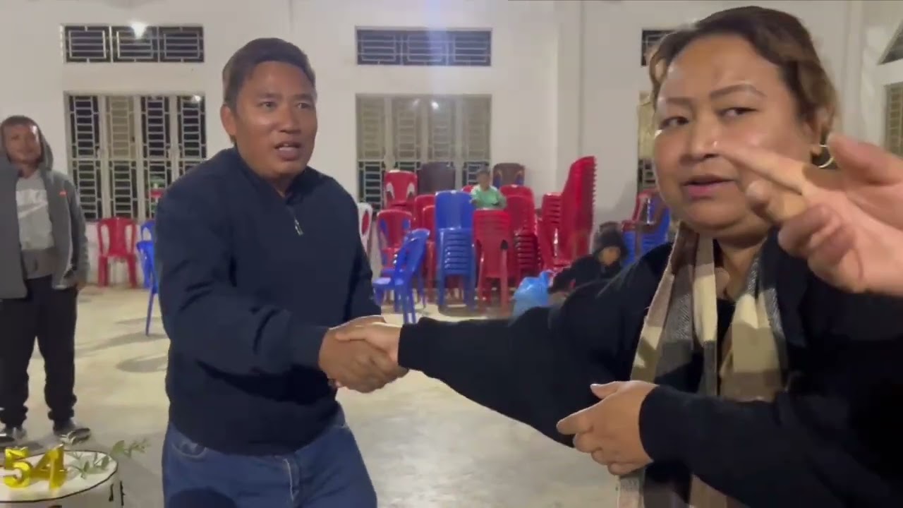 Celebrating our choir master 54years Birthday 🎂 🥳 #Birthdayparty26 #Chāmdiilchristain #CCBC CHOIR