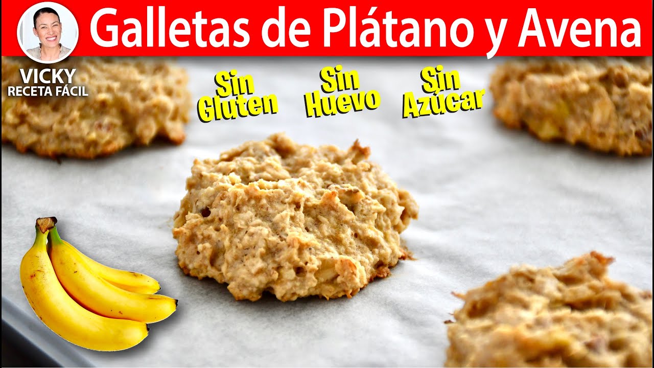 GALLETAS DE PLATANO Y AVENA | Vicky Receta Facil | VICKY RECETA FACIL