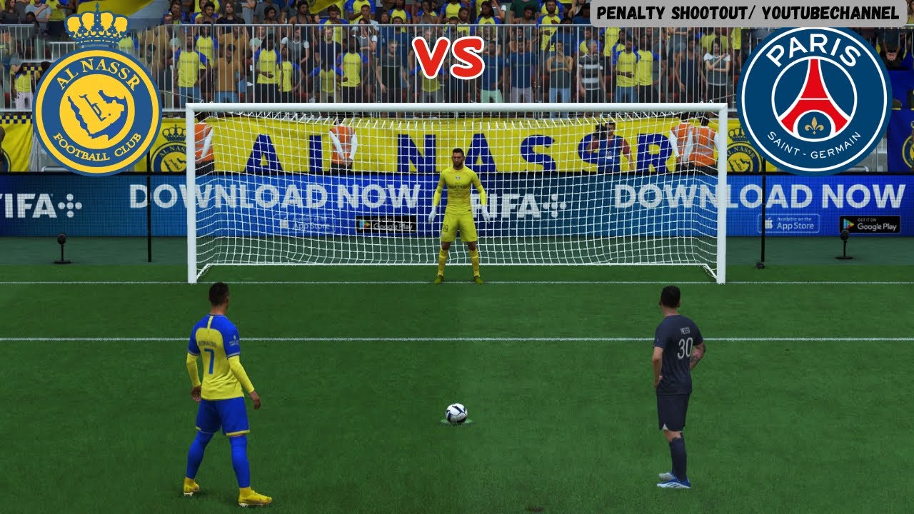 Al Nassr vs PSG | Ronaldo vs Messi | Penalty shootout | FIFA Gameplay ...
