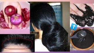 white hair to black hair permanently Naturally | 100% work | صباغة طبيعية  باللون الأسود تغطي الشيب