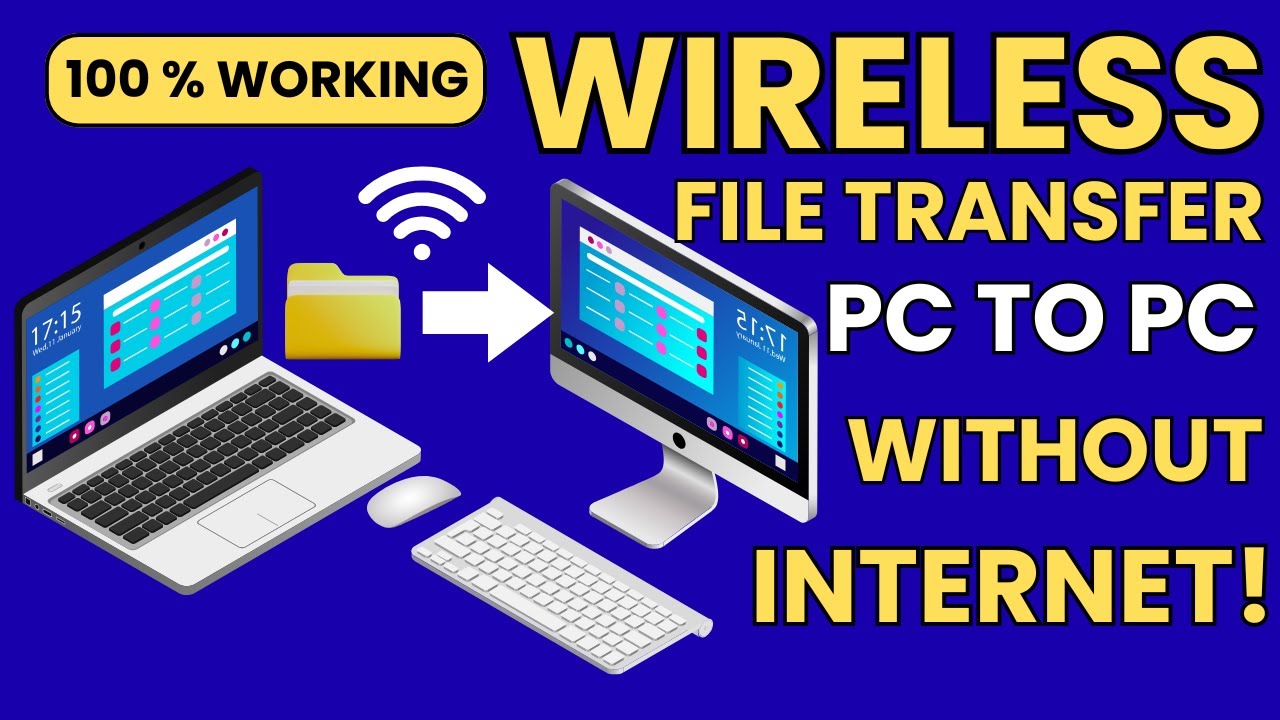 How to Transfer Files Between Two Windows PCs Wirelessly | Without ...