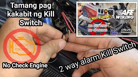 2 way alarm NMAX iwas check engine