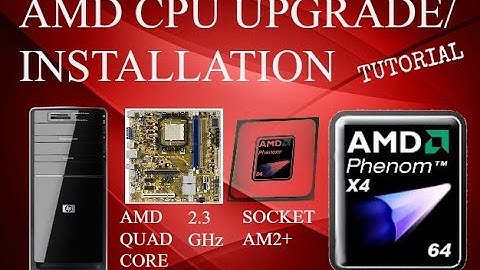 Upgrading and Installing a New AMD Phenom quad core CPU Processor on a Desktop PC