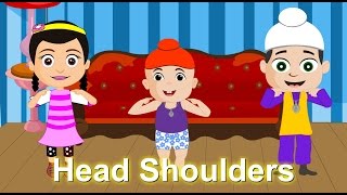 Head Shoulders Knees and Toes ਸਿਰ ਮੋਢਾ ਗੋਡਾ ਫੁੱਟ | Punjabi Nursery Rhymes - Edewcate
