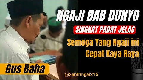 Gus Baha Agar tidak Melarat Di Usia tua, Semoga yang ngaji ini cepat kaya raya