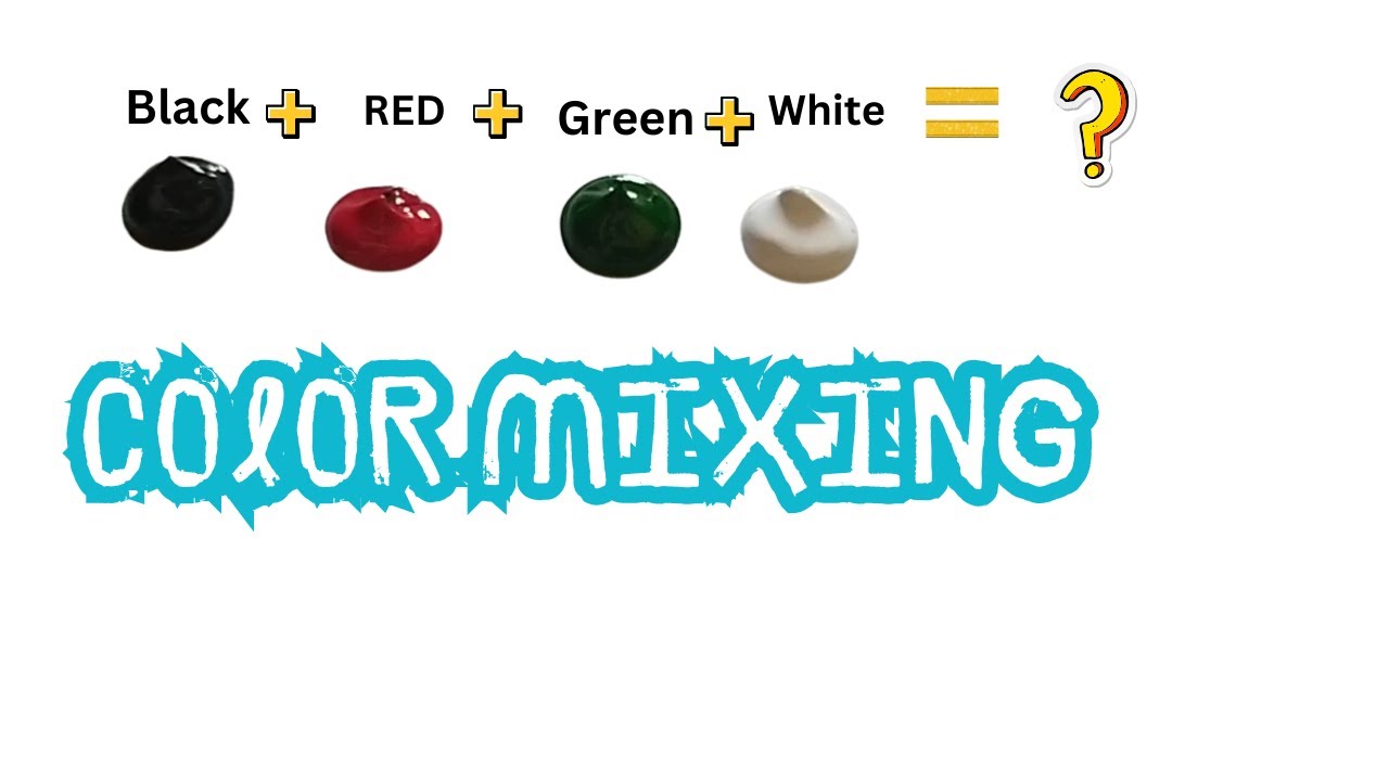 Paint mixing video | Guess the final color 🎨 | Art video | Color mixing ...