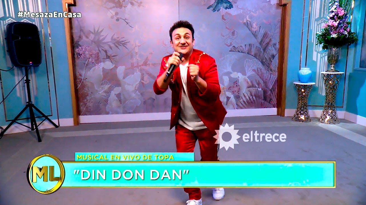 Diego Topa cantó en Almorzando con Mirtha Legrand