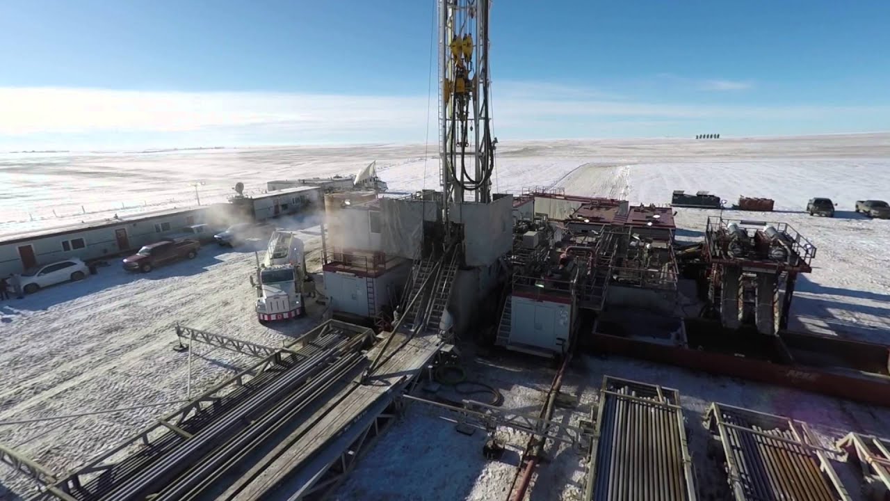 Oil Drilling Rig Drone Footage Saskatchewan YouTube