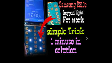 Samsung B310E keypad light not work [simple trick] malayalam