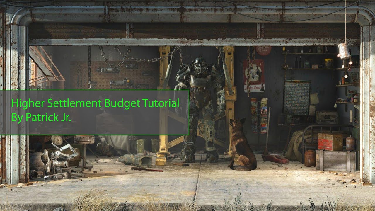 Fallout 4 - Higher Settlement Budget Tutorial - This is the first time I've ever done a voice tutorial. so sorry in advance if it sounds bad :(