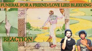 ELTON JOHN "FUNERAL FOR A FRIEND/LOVE LIES BLEEDING" (reaction)