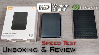 WD - Elements 1.5TB Hard Drive Unboxing And Speed Test | Comparison With Seagate 1.5TB Hard Disk