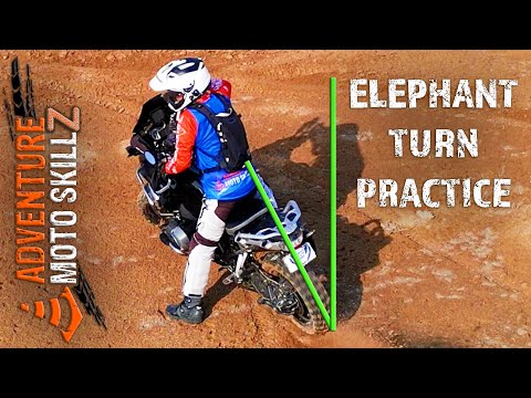Elephant Turn Practice for Adventure Motorcycle Riders