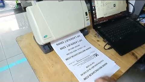 Giới thiệu và Scan thử máy  Kodak i1220 Plus Scaner