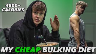 MY CHEAP BULKING DIET AS A UNIVERSITY STUDENT | 4500  CALORIES