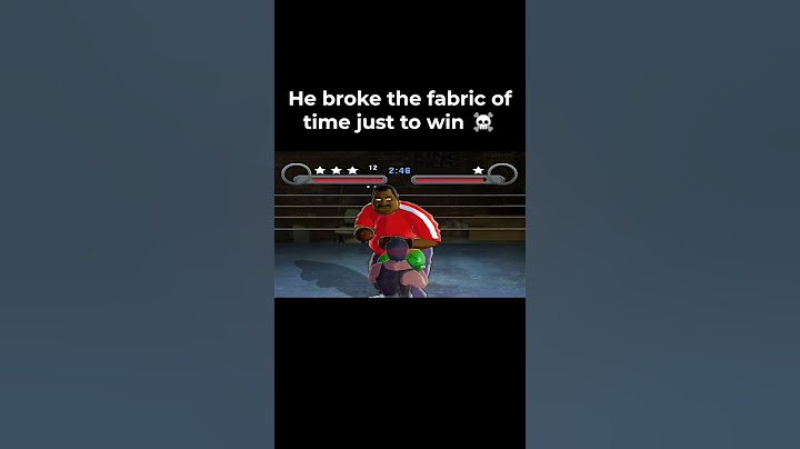 He broke the fabric of time just to win ☠️ #punchoutwii #wii #corruptions #shorts
