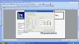 Printing on a Multi-Card Layout in Microsoft Publisher