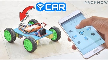 How To Make A Wi-Fi Car Using NodeMCU esp8266 | Mobile Phone Controlled Car | PROKNOW