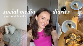 social media diaries | a work week in my life