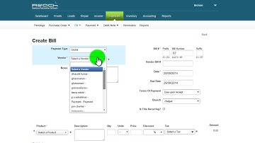 How to create bills using Reach Accounting software