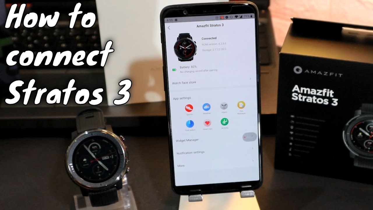 How to connect Amazfit Stratos 3 with Phone Amazfit Android App 
