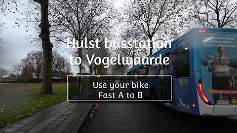 Cycling Hulst bus station to Vogelwaarde N290 in the Netherlands