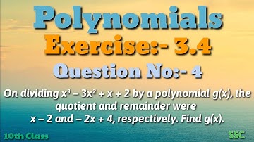 Polynomials||Exercise:- 3.4||Question:-4||10th Class||SSC||Maths||Explaining in Telugu.....👍