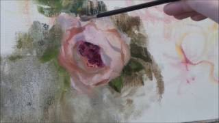 peonies. bouquet. oil painting. part 1.